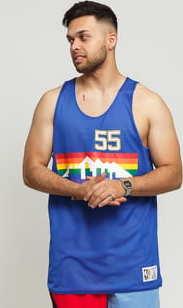 Mitchell & Ness NBA Reversible Mesh Tank Top Denver Nuggets #55