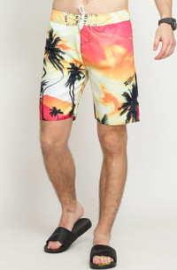 LRG Trippin Boardshort světle červené / oranžové / žluté / černé 34