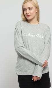 Calvin Klein LS Crew Neck C/O melange šedé