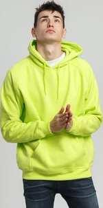Urban Classics Blank Hoody neon zelená