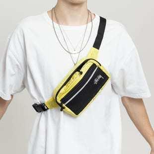 Stüssy Diamond Ripstop Waist Bag žlutá / černá