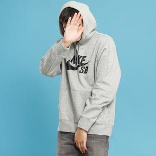 Nike SB Icon Hoodie PO ES melange šedá