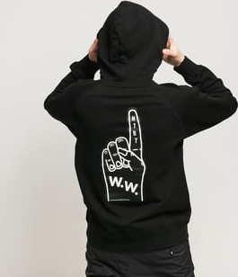 WOOD WOOD Fred Hoodie černá