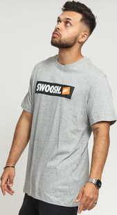 Nike M NSW Tee Swoosh BMPR STKR melange šedé