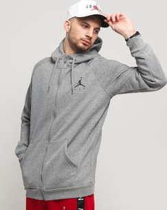 Jordan M J Jumpman Fleece FZ melange šedá