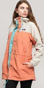 Patagonia W's Skyforest Parka oranžová / krémová