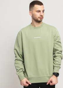 CALVIN KLEIN JEANS M Institutional Chest Logo Crewneck světle olivová