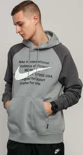 Nike M NSW Swoosh Hoodie PO šedá