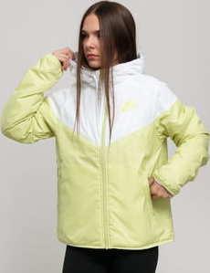 Nike W NSW Synthetic Fill Windrunner Jacket bílá / světle limetková
