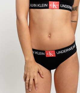 Calvin Klein Bikini - Slip černé / červené