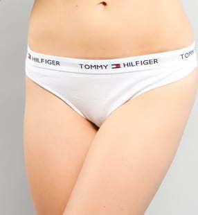 Tommy Hilfiger Cotton Thong Iconic C/O bílé