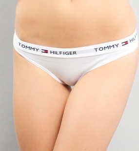 Tommy Hilfiger Cotton Bikini - lip Iconic C/O bílé