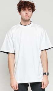 Urban Classics Contrast Tall Tee bílé / černé