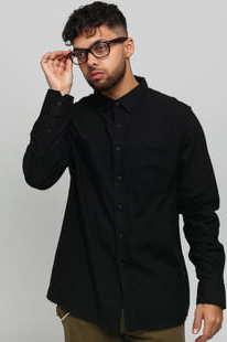 Urban Classics Checked Flanell Shirt černá
