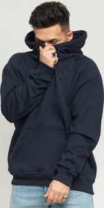 Urban Classics Blank Hoody navy