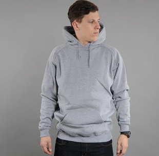 Urban Classics Tall Hoody melange šedá
