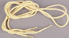 MD Tube Laces Rope Multi bílé / žluté