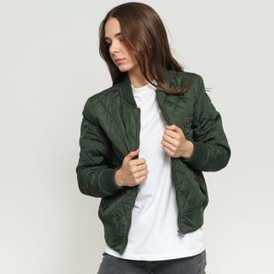 Urban Classics Ladies Diamond Quilt Nylon Jacket olivová