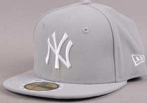New Era Kids MLB League Basic NY C/O šedá 6 3/4 (54 cm)