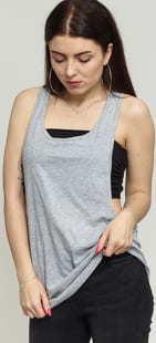Urban Classics Ladies oose Tank šedé