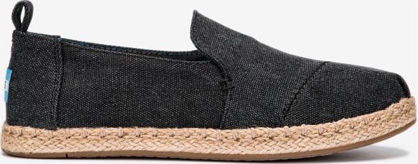 Boty Toms BLK WASHED CANVAS WM DECNALP ESP