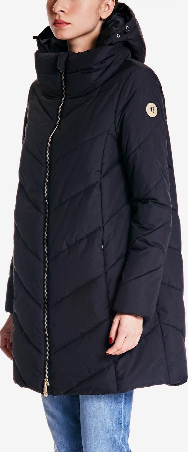 Bunda Trussardi Long Jacket With Hood Regular Fit Matt Nylon