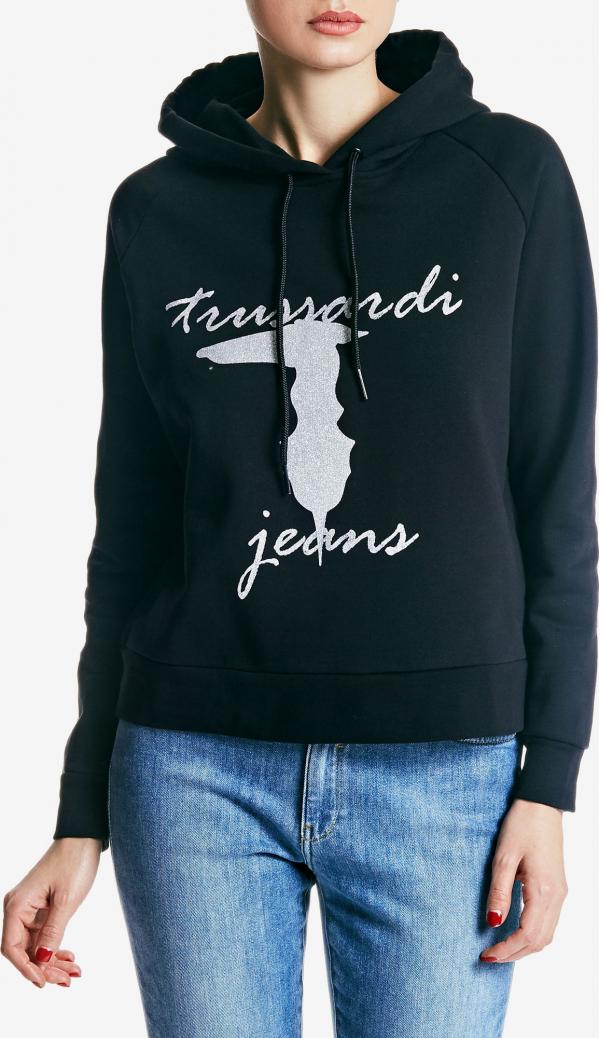 Mikina Trussardi Sweater Cotton Fleece Cropped