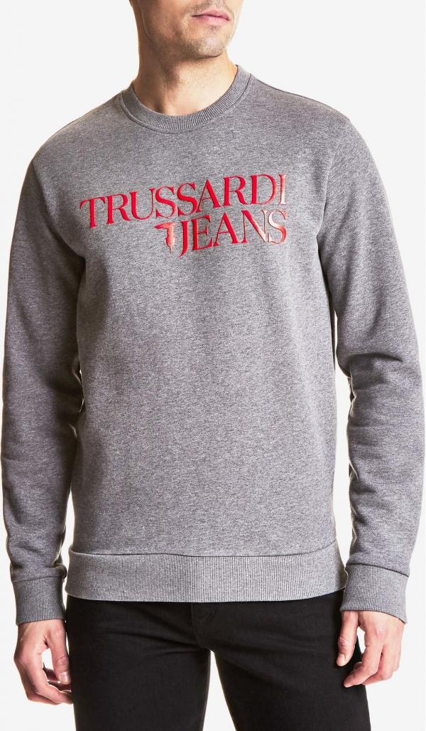 Mikina Trussardi Sweater Pure Cotton Brushed Regular Fit