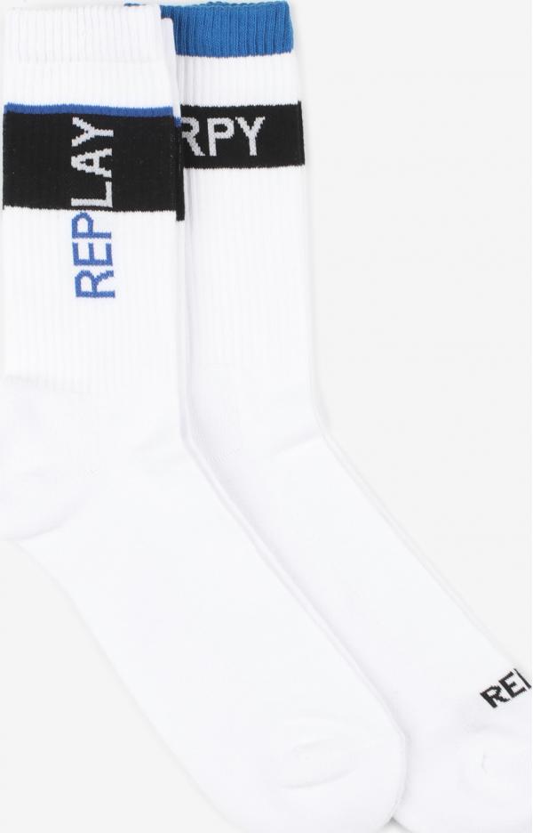 Ponožky Replay Tennis 3A Leg Logo Rpy + Vertical Leg Logo 2Prs Banderole