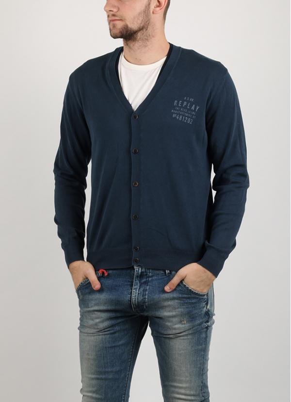 Svetr Replay GARMENT DYED COTTON