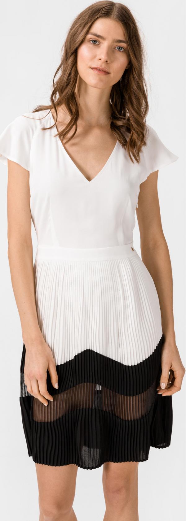 Šaty Trussardi Dress Goemetric Plisse