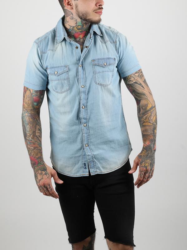 Košile Alcott SHORT SLEEVE DENIM SHIRT