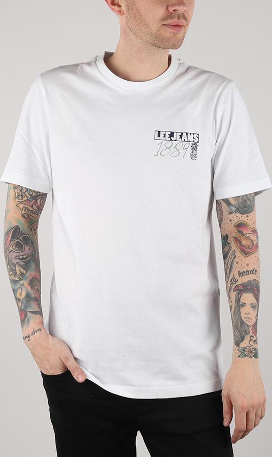 Tričko Lee Graphic Tee White