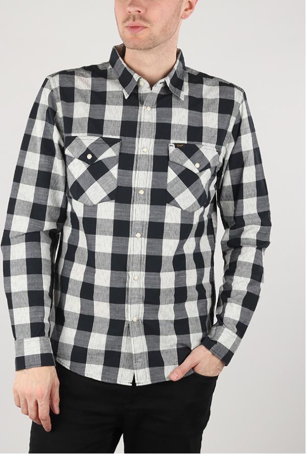 Košile Lee Western Shirt Pitch Black