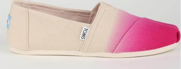 Boty Toms FUCHSIA DIP DYE WM ALPR ESP