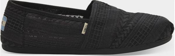 Boty Toms Black Arrow Embroide Wm Alpr Esp