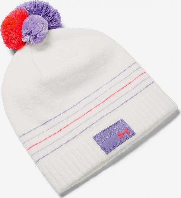 Čepice Under Armour Girl'S Triple Scoop Beanie-Wht