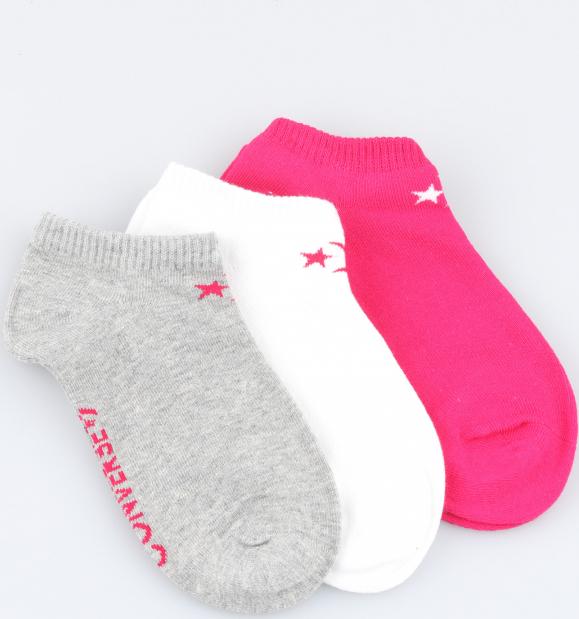 Ponožky Converse 3Pp Basic Women Low Cut, Flat Knit