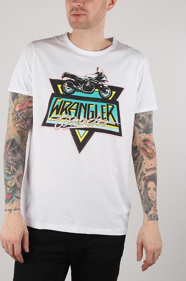 Tričko Wrangler Ringer Tee White