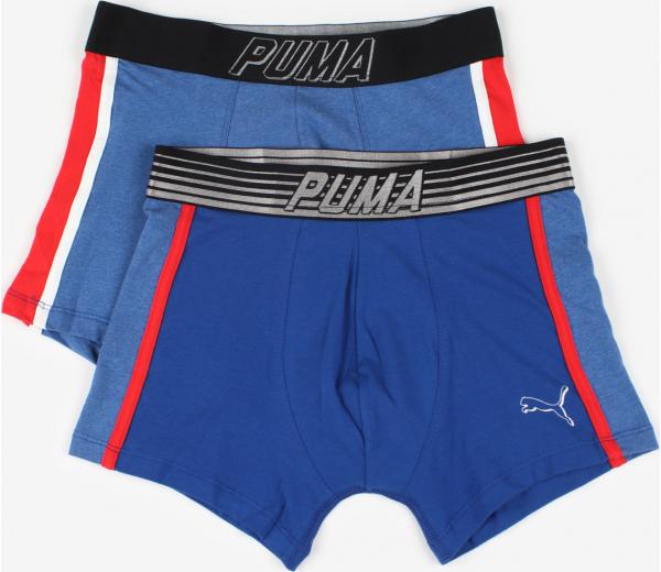 Boxerky Puma Bold Cat Boxer 2 Pack Blue Red