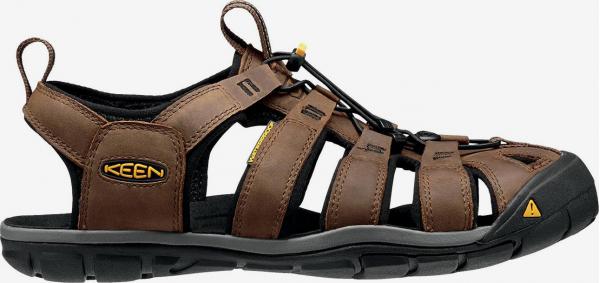 Sandály Keen Clearwater Cnx Leather M Dark Earth/Black Us