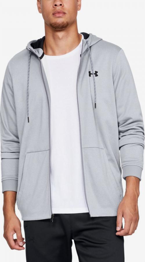 Mikina Under Armour Fleece Fz Hoodie-Gry