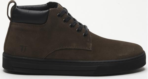 Boty Trussardi Desert Boot Suede Logo Embossed