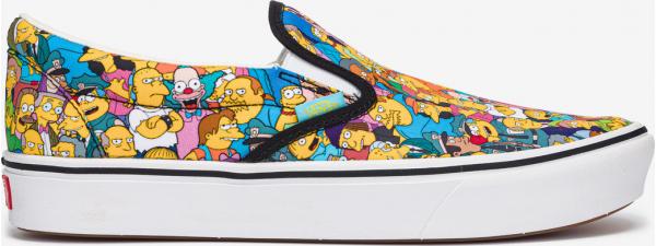 The Simpsons Comfycush Springfield Slip On Vans