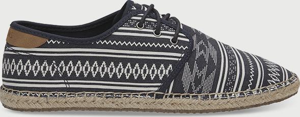 Boty Toms Navy Ethnic Tribal Mn Dieg Sneak