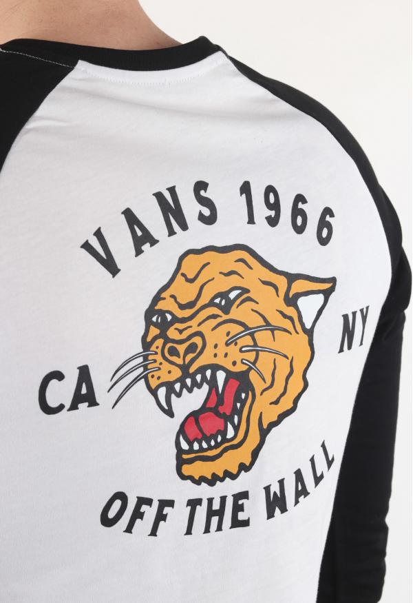 Tričko Vans Mn Growler Raglan White/Black