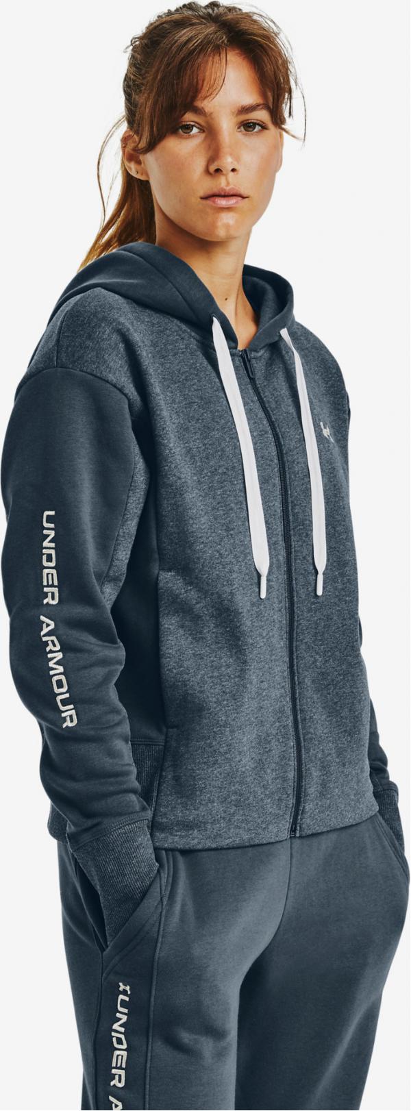 Rival Fleece Embroidered Full Zip Mikina Under Armour