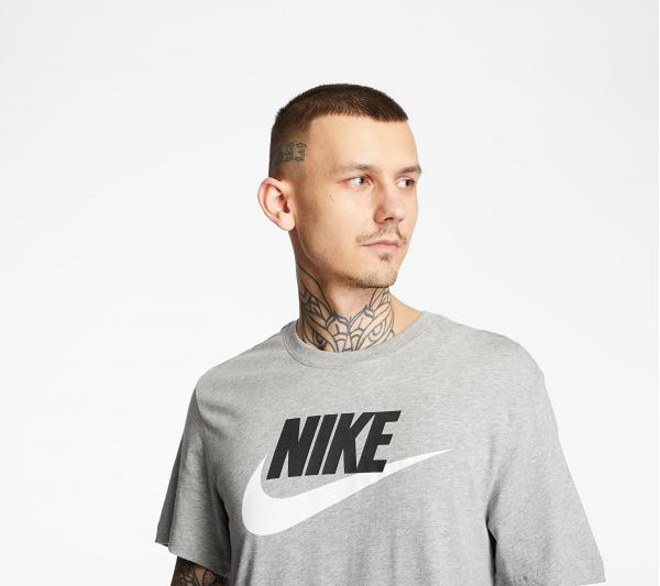 Nike Sportswear Tee Dk Grey Heather/ Black/ White