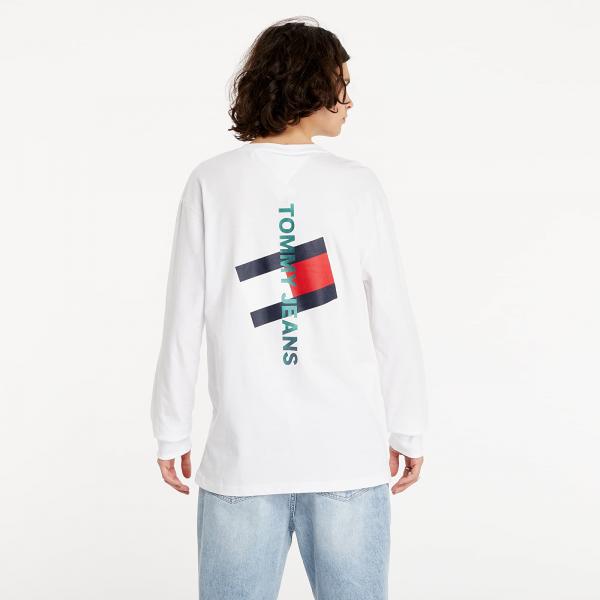Tommy Jeans Vertical Logo Tee White