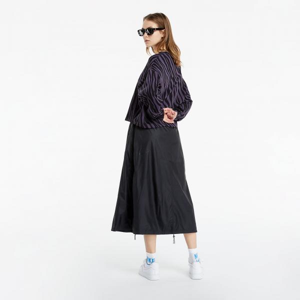 Nike Sportswear AOP Icon Clash Fleece Crewneck Dark Raisin/ Bright Mango